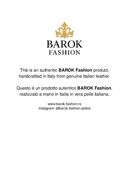 Mala crna kožna tašna sa katancem Made In Italy - Слика 4