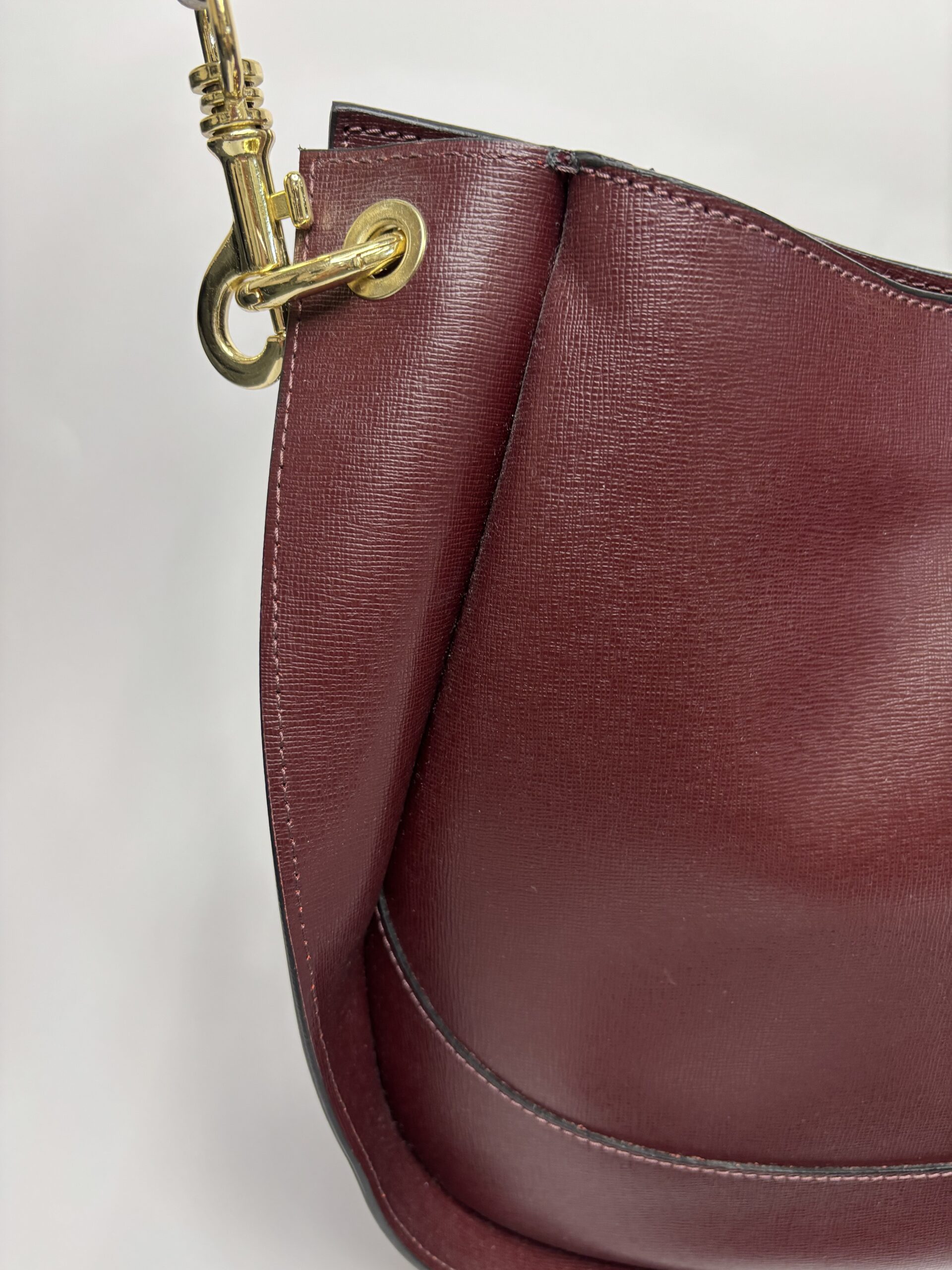 Bordo kožna tašna Made In Italy - Слика 4