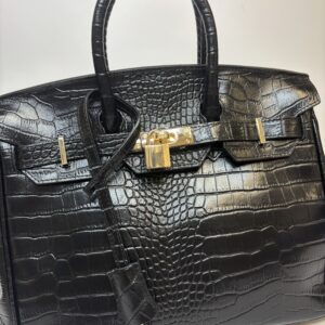 NEW BAROK Firenze Black Croc – Timeless Italian luxury – Limited edition Made In Italy